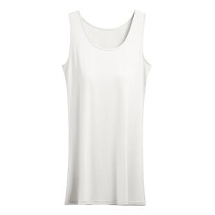 简云莫代尔吊带背心裙女装中长款连衣裙黑色无袖内搭打底裙子夏季