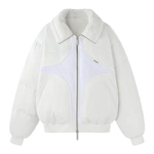 BJHG不计后果羽绒服男款冬季新款加厚外套情侣灯芯绒翻领防寒服女