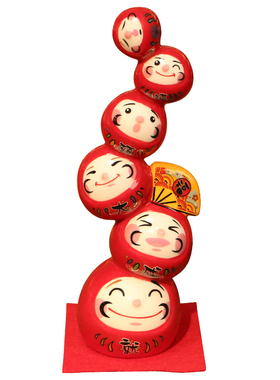 达摩招财乔迁送礼品陶瓷摆件