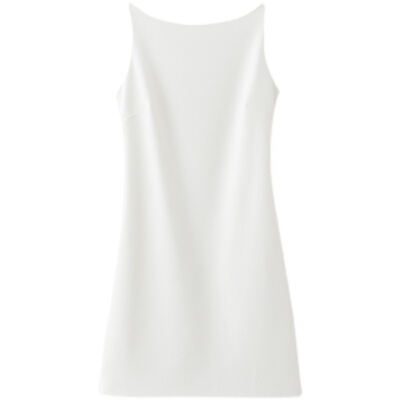 大大工作室白色雪纺连衣裙法式