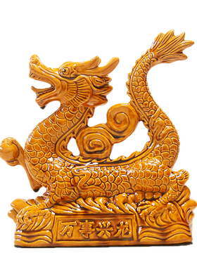 陶瓷龙风水龙招财吉祥摆件