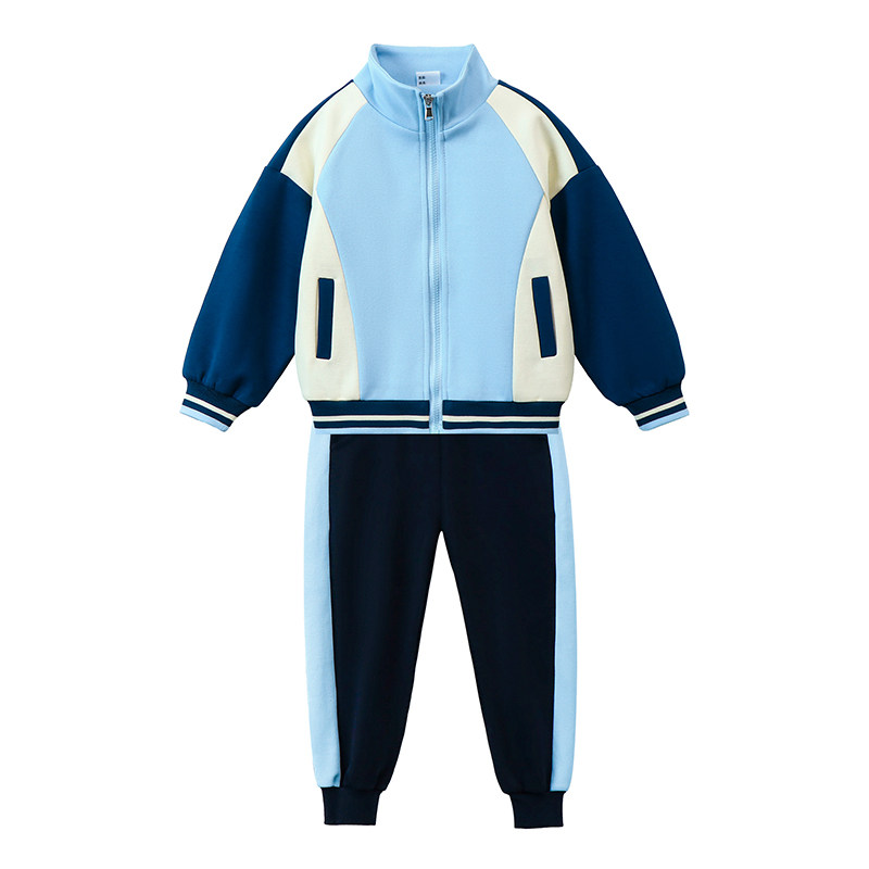 纯棉校服小学生春秋款三四件套运动班服幼儿园园服冲锋衣套装冬季