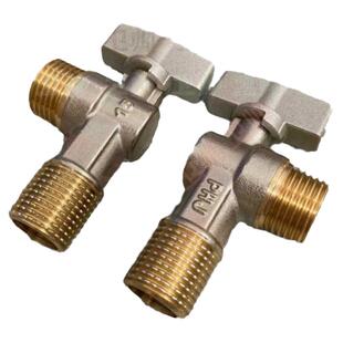 铜大流量角阀球芯冷热水开关壁挂炉燃气热水器专用三角阀球阀4分