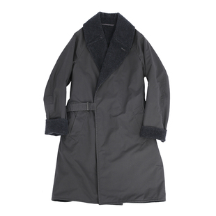 秋冬重磅复古战壕大衣TIELOCKEN COAT防雨两面穿宽松军事风衣高端