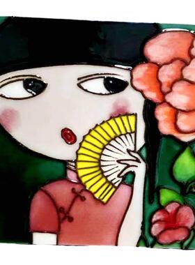 特色圣诞送老年会手绘锅垫纪念品