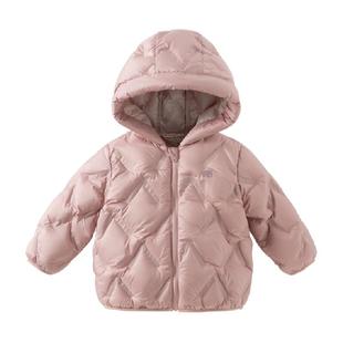 【反季清仓】戴维贝拉儿童羽绒服冬季新款男童女童加绒连帽外套