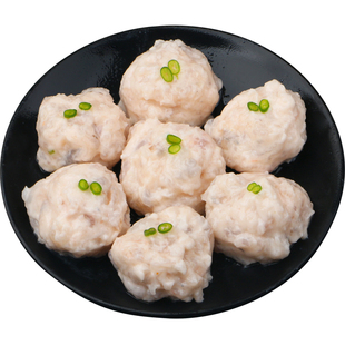 虾滑纯虾肉无添加新鲜火锅食材纯虾滑虾球商用挤袋虾饼官方旗舰店