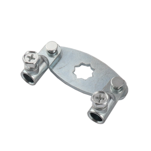 锁舌锁片钢栓AB403折弯片天地连杆链接片888上下锁杆片302文件杆