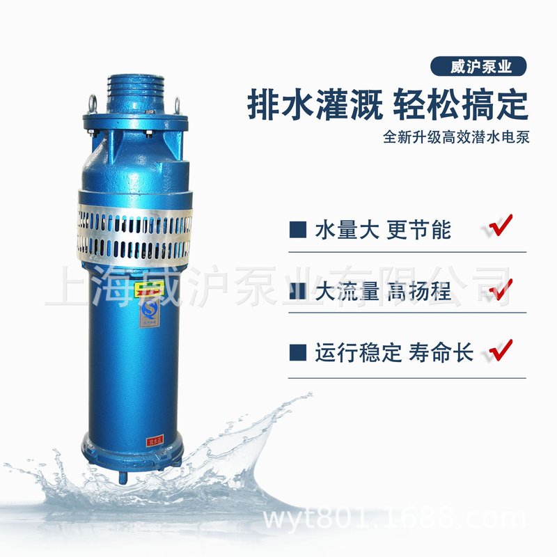 QS潜水泵喷泉景观潜水泵大流量高扬程水浸式农田抽水排水电泵厂家