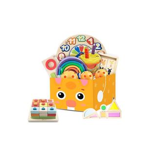 【1年】同伴贝宝家庭早教玩具月龄盒子蒙氏灵巧虎年幼儿宝宝0-3岁