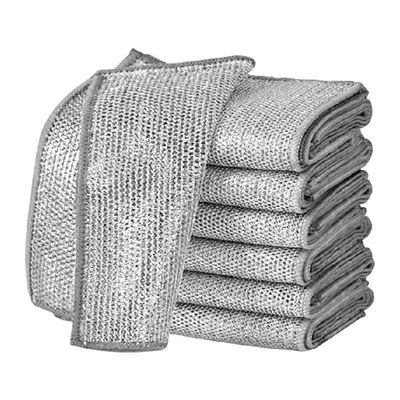 千屿强力去污洗碗布双层银丝抹布