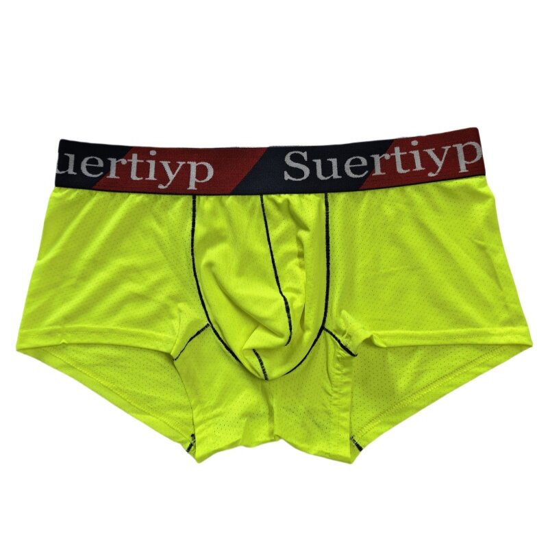 夏季薄款网孔速干高弹透气男平角
