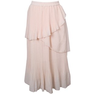 Nice Claup夏新品日系可爱小清新雪纺仙女裙半身裙女131400270C