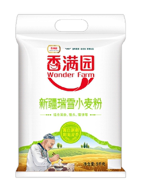 香满园新疆瑞雪中筋面粉劲道软弹