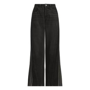 时尚休闲阔腿直筒牛仔运动裤女装春季adidas阿迪达斯官方三叶草