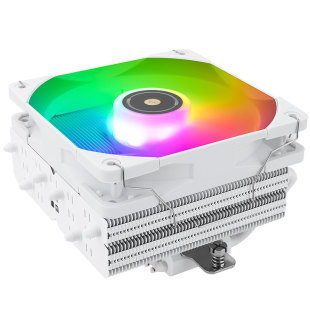 利民Thermalright SI-100 WHITE ARGB白色风冷 100mm 6热管散热器