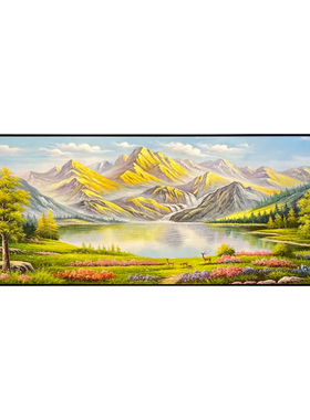 大尺寸金山油画聚宝宝客厅装饰画