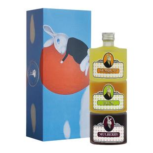 兔兔冷泉果酒礼盒微醺香甜梅子桑葚金桔发酵果酒零添加台湾进口