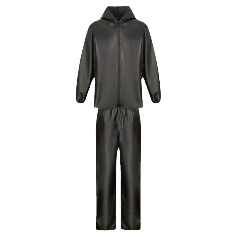 皮衣皮裤男工作服套装外卖摩托机车加绒加厚防风防水保暖棉衣外套