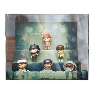 KGBOXPOPMART泡泡玛特molly小野宽恕之城手办亚克力收纳展示盒