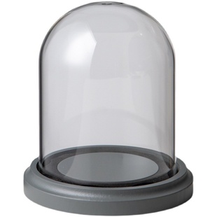 卡扣式防脱永生花玻璃罩手工diy摆件蝴蝶标本防尘罩子透明展示盒