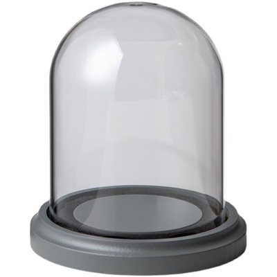 卡扣式防脱玻璃罩展示盒