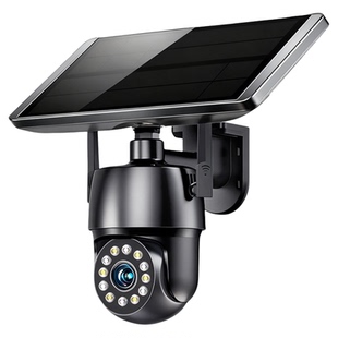 太阳能监控摄像影头免插电360度无死角室外无电无网高清夜视防水