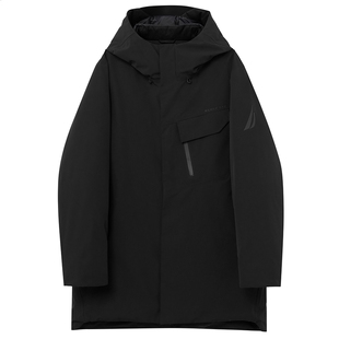 NAUTICA/诺帝卡黑帆男装冬季EVENT保暖鹅绒羽绒服JB3416