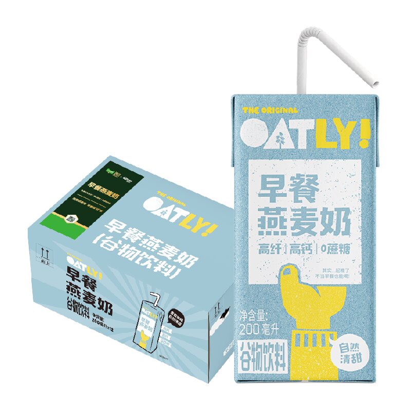 OATLY高纤高钙早餐燕麦奶植物蛋白儿童营养谷物饮料整箱学生奶 蛋谷实拍商品图