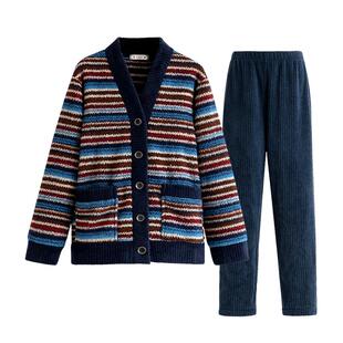 睡衣女秋冬款冬季珊瑚绒家居服法兰绒加厚冬天加绒保暖可外穿套装