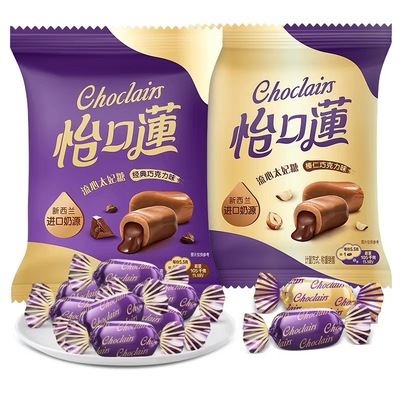 怡口莲太妃糖夹心巧克力糖果