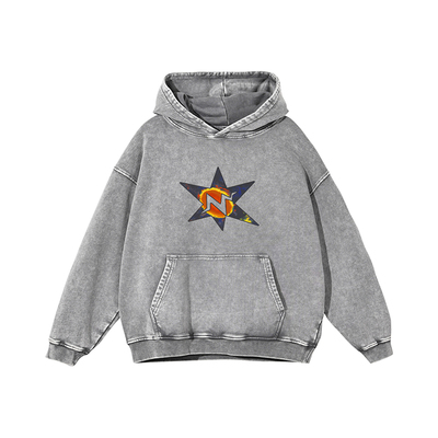 MindError星空印花连帽衫卫衣