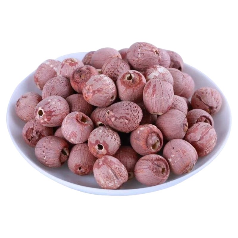 红莲子带芯干货500g红衣莲子有芯莲米特级湖南特产红皮带皮湘莲子