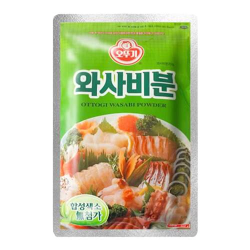 韩国辣根粉300g青芥辣粉 芥末膏芥末辣根酱生鱼片芥茉酱青芥辣粉