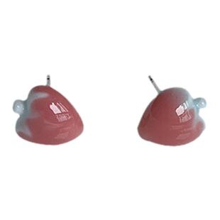 小只可爱小草莓陶瓷耳钉甜美小清新耳环小众设计感耳饰耳夹新款潮