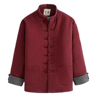 玄笙唐装棉袄男冬季加厚保暖中国风棉衣中式外套棉服汉复古男款