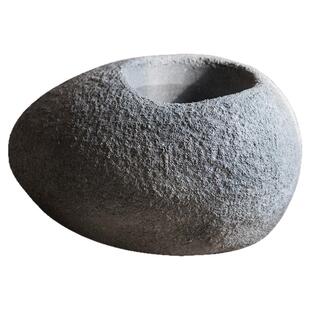 掬涵水泥大石头异形花器花盆艺术风格庭院装饰摆件造景道具