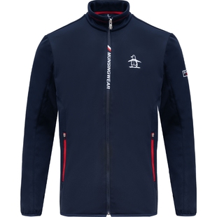 MUNSINGWEAR万星威高尔夫男士立领拉链外套休闲长袖夹克衫男秋冬