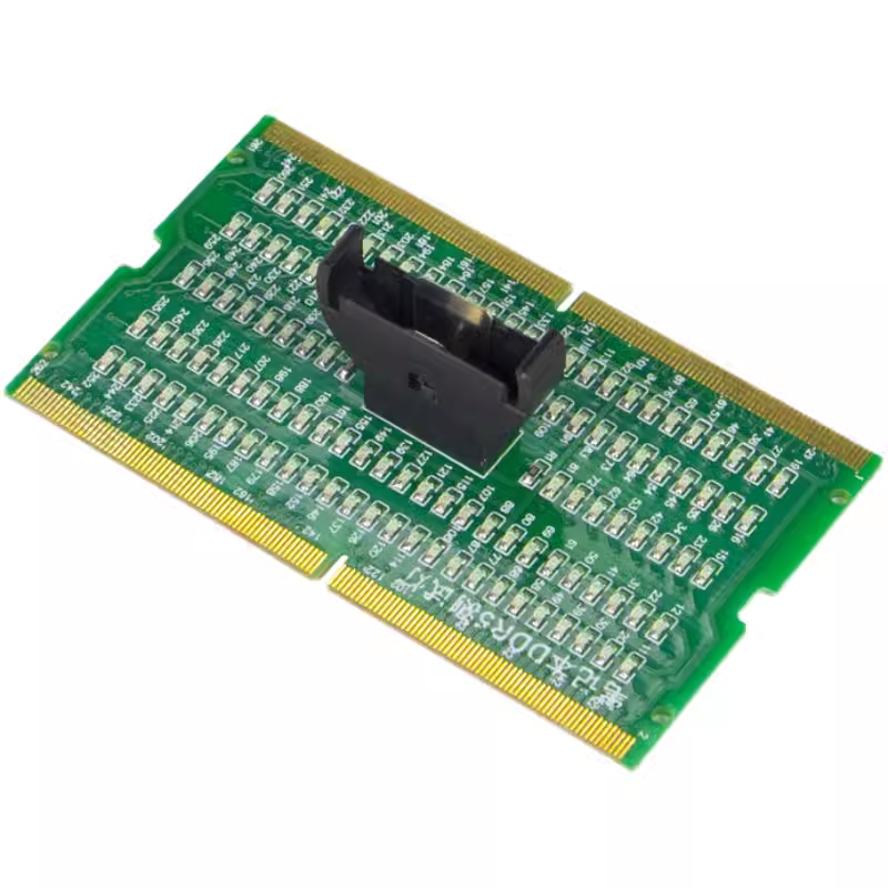 DDR5台式电脑内存槽测试仪 DDR5带灯内存测试卡 主板维修测试工具