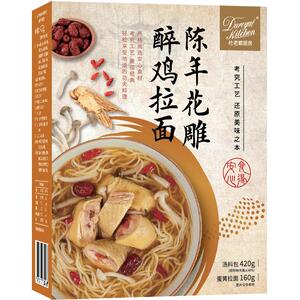 杜老爷厨房 陈年花雕醉鸡拉面 冷冻品速食蛋黄拉面580g