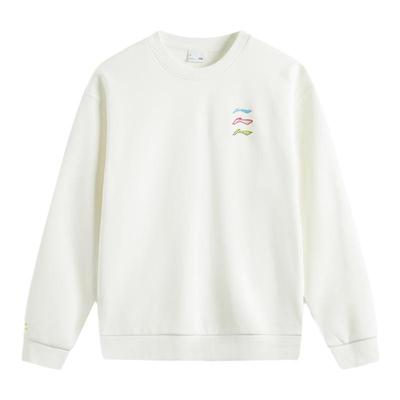 李宁宽松男女同款套头无帽卫衣