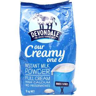 澳洲Devondale德运奶粉全脂成人学生儿童青少年营养高钙牛奶粉1kg