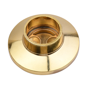 挂衣杆座开口法兰固定座锌合金衣杆圆管座衣柜衣通管托座圆管座托