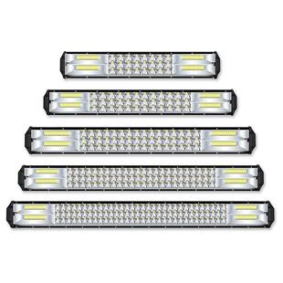 汽车led长条射灯12伏24V货车中网改装超亮强光挖掘机工作爆闪杠灯