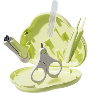 婴儿指甲剪套装宝宝指甲剪刀儿童剪刀新生儿专用护理防夹肉指甲钳