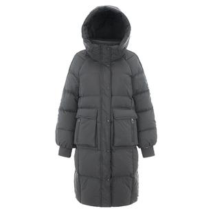 Outlets专柜撤柜正品 GF冬装2025新款宽松白鸭绒长款防寒羽绒服女