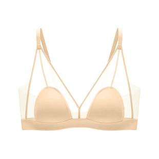SilverSecret【薄荷杯】法式超薄三角杯无痕抗菌内衣透气文胸罩
