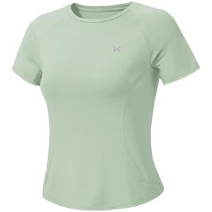 Keep运动短袖T恤女速干瑜伽服跑步运动上衣修身短款健身服休闲