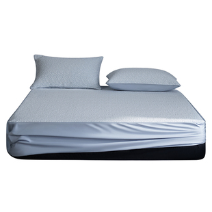 本初防螨冰丝软凉席夏季凉感空调席子透气吸汗凉席床笠枕套三件套