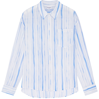 JuicyCouture橘滋条纹宽松衬衫